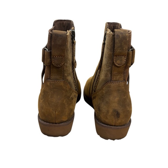 Teva Ellery Ankle Waterproof Boots Distressed Brown Leather Women’s Size 6 - Picture 5 of 7